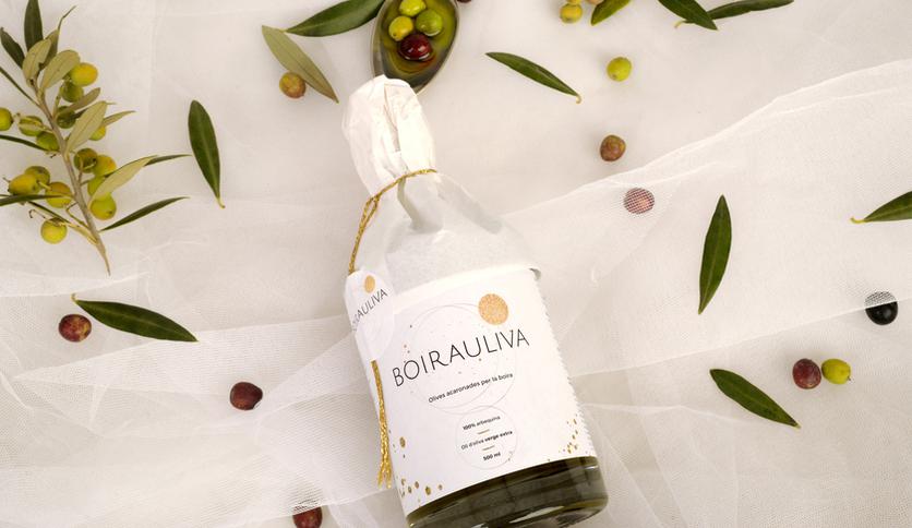 Productos de proximidad Oli d'Oliva Verge Extra BOIRAULIVA pack de 6 ampolles(olives acaronades per la boira)