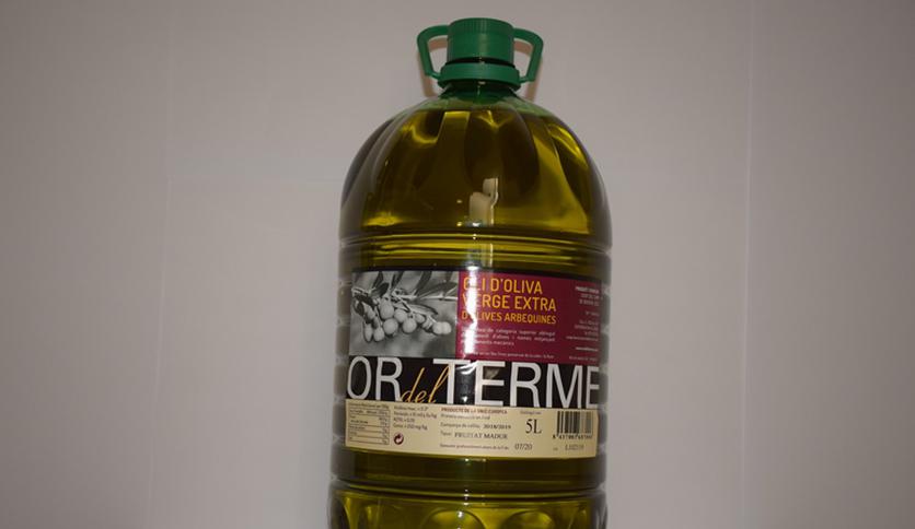 Local products EXTRA VIRGIN OLIVE OIL PET BOTTLE 5 LT "OR DEL TERME"